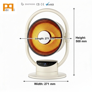 Calore di cui puoi fidarti: Riscaldatore da 800W con elemento riscaldante in ceramica, struttura in metallo resistente, telecomando, compatibilità con prese EU/UK/US - Product Image 4
