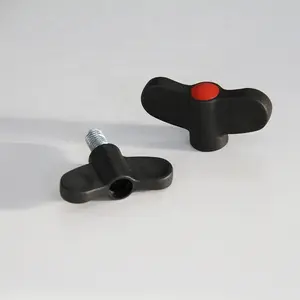 T-Schakelaar Plastic Knop Door Gat Vleugel Type Nylon Handvat Vlinder Mechanische Kunststof Z Handknop