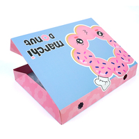 Boîte d'emballage pliable pour donuts et desserts, personnalisable en couleur avec logo, pour boulangeries et cafés (vente en gros)