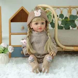 Muñeca Bebé Reborn de Silicona de Vinilo de 55 cm con Funciones Educativas, Juguetes para Niñas, Muñeca Bebé Reborn de Silicona para Niñas - Product Image 5