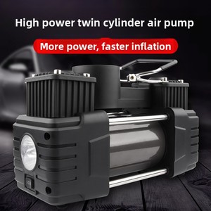 Dual-Use 12V/220V Portable High-Pressure Air Pump Multi-functional <b>ABS</b> Material for Home Car Balls MES-805 <b>ABS</b> Material Air Pump - Product Image 4