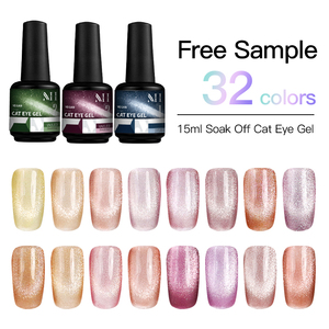 Esmalte de Uñas en Gel MH Rosa Ojo de Gato, Esmalte de Uñas en Gel Magnético Brillante Rosa Azul, Botella de 15 ml - Product Image 4