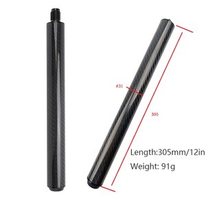 Phụ kiện nối dài cơ bi-a bằng sợi carbon 12 inch, đầu nối vít phía sau, dùng cho snooker/billiard Predator/Mezz/How/JF/Universal - Product Image 3