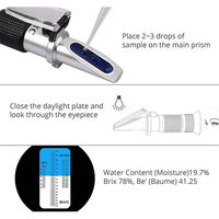 Réfractomètre numérique Brix 0-32% avec ATC, portable, pour la fabrication de bière artisanale, la vinification, les fruits, le miel