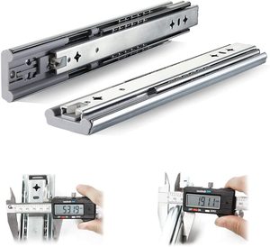 Full Extension 53mm <strong>Drawer</strong> Runner Rail 700mm Ball Bearing Heavy Duty Soft Close Full Extension <strong>Drawer</strong> <strong>Slides</strong> Kitchen Outdoor Gym
