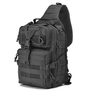 Outdoor Shoulder Chest Sling Bag Tactical for Gun Black Backpack Travel Backpack Fabric Camouflage Waterproof Oxford Nylon Boys