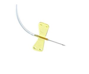 Wuzhou การเก็บเลือดสูญญากาศทางการแพทย์ 21g 22g 23g 25g <span class=keywords><strong>27g</strong></span> ชุดหลอดเลือดดําหนังศีรษะกําจัดเข็มผีเสื้อ - Product Image 1