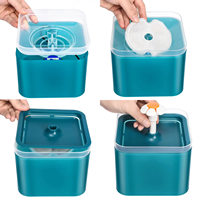 Fontaine d'eau automatique pour chat Distributeur d'eau USB pour chat et animal de compagnie Mangeoire Bol Lumière LED Distributeur d'eau intelligent pour chien et chat