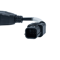 Cable de diagnóstico automotriz de cobre OBD con adaptador para Cable General 6 pines IP67 a prueba de agua 12V