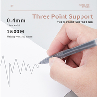 Stylo gel Signature d'étudiant simple de grande valeur en noir bleu rouge-Stylos d'écriture géants de grande capacité en gros