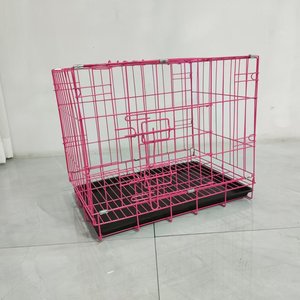 Wholesale Factory 50x34x41cm <strong>Foldable</strong> Collapsible Iron <strong>Wire</strong> Stacked <strong>Dog</strong> Crate Pet <strong>Cage</strong> for Cats &amp; <strong>Dogs</strong> - Product Image 1
