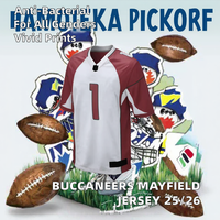 Großhandel SULTAN BOXING May Star 25/26 Buccaneers Baker Mayfield Trikot Sublimationsdruck Antibakteriell Unisex V-Ausschnitt Elastisch