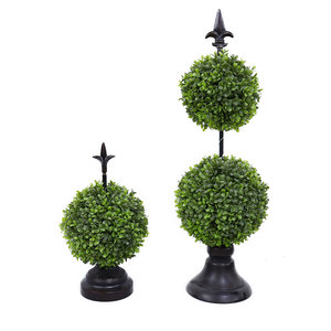 Wholesale artificial boxwood topiary ball for home decor