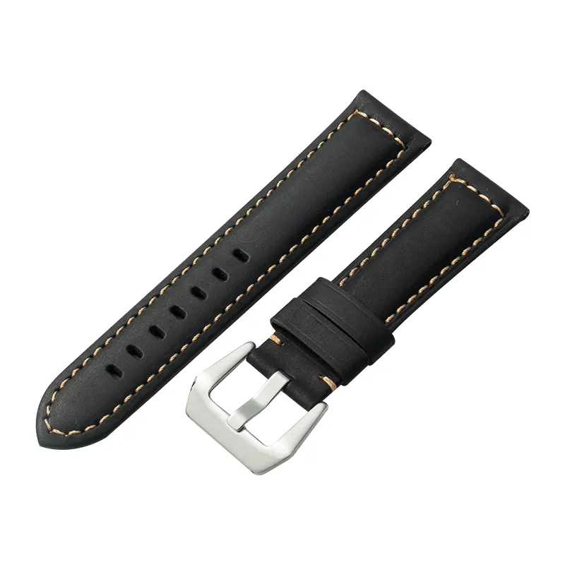 Wholesale Crazy Horse Leather Strap Suitable for Panera Leather Watch Strap Fat Sea Male 20mm22mm 24mm26mm Leather Strap