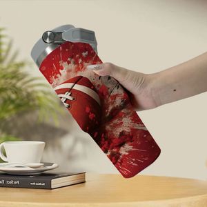Vaso Térmico de Acero Inoxidable de 30oz con Aislamiento al Vacío, Diseño Graffiti Béisbol, Asa y Salpicaduras de Pintura Vintage, Taza de Viaje, Regalo Perfecto - Product Image 4