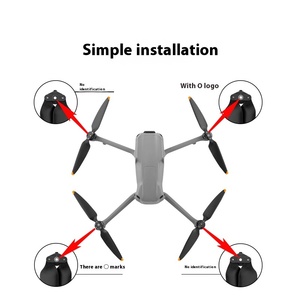 ใบพัดโดรน Yu3/AIR3/<span class=keywords><strong>2S</strong></span> วัสดุ PC 2 คู่ แบบ CW/CCW ติดตั้งง่ายในคลิกเดียว ลดเสียงรบกวน 4dB - Product Image 5