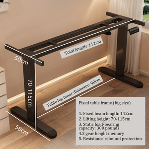 Bàn đứng nâng hạ điện một động cơ, khung kim loại, điều chỉnh độ cao thông minh, dành cho văn phòng tại nhà - Product Image 5