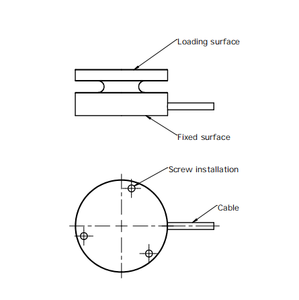 Fibos FA127 platte membraan-box load cell sensor roestvrij staal directe impactkrachtmeting (100kg D25 FA10 serie) - Product Image 5