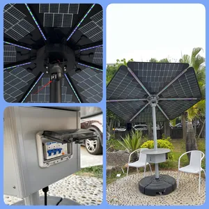 Солнечная система цветок PV Подсолнечник 1000 Вт с литиевой батареей, двулицевая солнечная панель, солнечная энергия, солнечные растения подсолнечника
