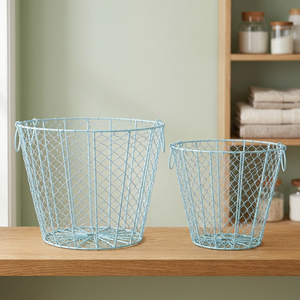 Metal Wire <b>Basket</b> Set of 2 pcs - Product Image 4