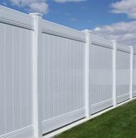 6x8 White PVC Privacy Fence Vinyl Fence Panels 8ft Outdoor