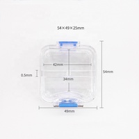 Boîte à couronnes en plastique multi-usages Boîte à membranes pour prothèses dentaires Produit pour cliniques d'hygiène buccale