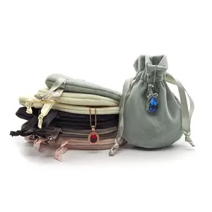 Carry bag luxo microfibra jóias gift bag colar pulseira pulseira embalagem jóias pequeno presente bolsa saco para jóias