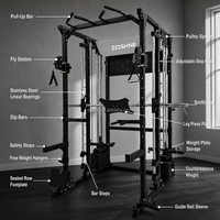 Machine de musculation Zoshine Home Gym Smith - Équipement multifonctionnel en métal pour les exercices de pectoraux, jambes, dos et bras