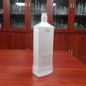 <strong>vodka</strong> tequila premium square spirits <strong>1</strong> <strong>litre</strong> glass bottle - Product Image 2