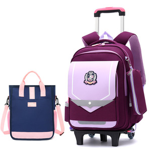 2026 New High Aesthetic Square Waterproof Rolling Backpack, <b>Wheeled</b> <b>Travel</b> Backpack 3PCS Set with Free Tutoring <b>Bag</b> - Product Image 5