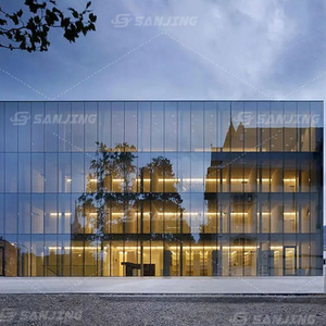 Mur-rideau verre prix usine yiju iot mur-rideau vitré verre construction de bâtiment façade en verre - Product Image 1