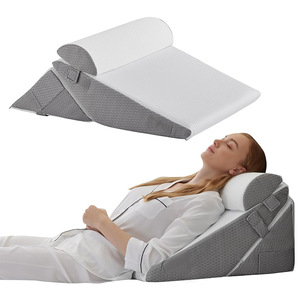 Maternity Pillow Triangle Shape 125x72x17cm Adjustable Support <b>For</b> Pregnant Women And Elderly Care - Product Image 5