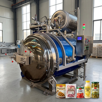 Stérilisateur à vapeur pour aliments en conserve, autoclave à pulvérisation d'eau statique