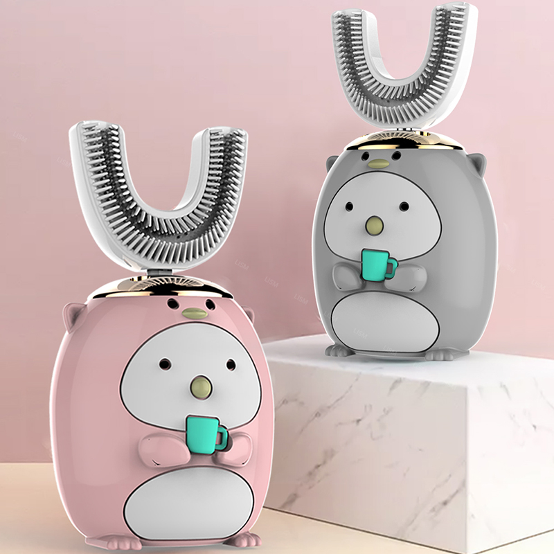 Лидер продаж, Детская электрическая зубная щетка для детей Smart Watch 360 градусов U кремния USB автоматическая ультразвуковая зубная электрическая зубная щетка с изображением героев мультфильмов