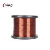 Cable Eléctrico RIPO 10% 15% Cobre CCA CCAM, Alambre Esmaltado, Sólido, Ligero, 24 AWG, 300V