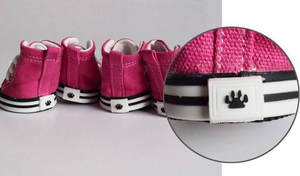 Nuevos productos Zapatos para mascotas Deportes Casual Impermeable Suelas antideslizantes Transpirable Cómodo Botas para mascotas Zapatos <span class=keywords><strong>de</strong></span> lona para perros - Product Image 6