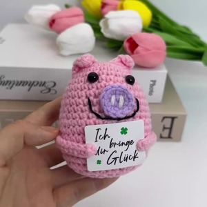 Nuovo simpatico maialino fai da te bambola fatta a mano peluche di peluche con ripieno di cotone PP per bambini - Product Image 3