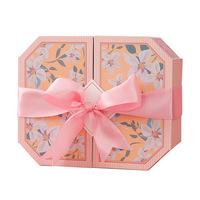 Boîte cadeau rectangulaire minimaliste en carton avec sangle de transport pour écharpe, chemise, parfum, robe – Grand emballage d'anniversaire