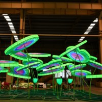 Linternas LED de Seda Chinas Impermeables con Formas de Plantas, Decoraciones para Festivales al Aire Libre, Halloween/Día de Acción de Gracias/Navidad/Año Nuevo
