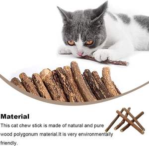 Bâtonnets à Mâcher en Bois Naturel Écologiques avec Catnip Biologique pour Jouets à Mâcher pour Chatons et Santé Dentaire - Product Image 5