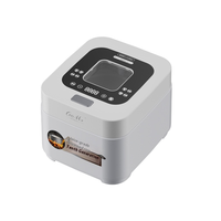 Cuisinière à riz électrique multifonctionnelle OEM avec cuve intérieure en titane pur, boîtier en acier inoxydable, séparation riz/soupe, fenêtre de drainage, 3L