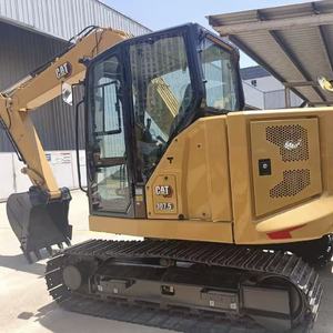 Excavadora de cadenas pequeña usada Cat 307.5 de 7.5 toneladas, excavadora hidráulica original Caterpillar para trabajos de construcción - Product Image 5