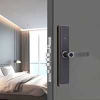 Cerradura Inteligente con Huella Dactilar, Código y Contraseña, Cerradura Electrónica Digital para Puertas de Acero/Madera, Tarjeta de Memoria, Wi-Fi, Conexión a la Nube