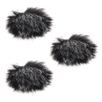 Cache-vent en fourrure de 1 cm pour microphone à condensateur, mini-couverture en plastique pour micro-cravate cardioïde XLR filaire extérieur