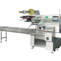 Machine d'emballage horizontale automatique RHZRL430 pour l'emballage en flow pack de produits alimentaires, savon, pain, bonbons, chocolat, certifiée CE