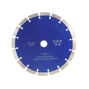 Hoja de sierra segmentada soldada con láser Fullux de 230mm, disco de hoja de sierra de cerámica, cortador de azulejos de diamante para piedras, porcelana - Product Image 5