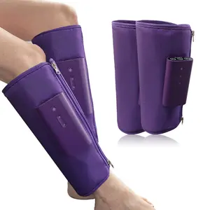 Màu Tím phiên bản không khí nén chân Massager thúc đẩy lưu thông máu nước nóng chân và chân massagers