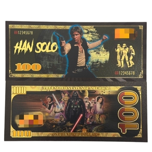 ¡Grandes Ofertas! Nueva Billeta de <span class=keywords><strong>100</strong></span> <span class=keywords><strong>Dólares</strong></span> de STAR WARS 3, Modelo América 13, Bañada en Oro de 24k, para Colección - Product Image 3