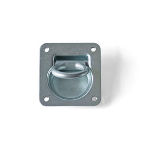 Anneaux d'ancrage en D encastrés galvanisés en fer, anneaux d'ancrage pour bateaux, camions, remorques, pièces de carrosserie de camping-car, ensemble d'anneaux de corde encastrés - Product Image 2