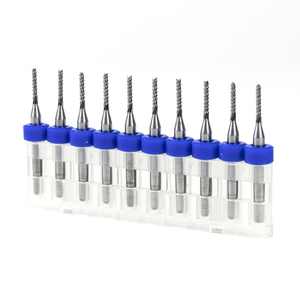 Thép Vonfram cacbua cuối phay cắt rắn Carbide PCB Router <span class=keywords><strong>bits</strong></span> với Ngô răng sợi thủy tinh vật liệu composite PCB Cutter - Product Image 2
